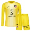 Virallinen Fanipaita + Shortsit Maalivahdin Pitkähihainen Atlético Madrid 2025-26 Keltainen - Lasten